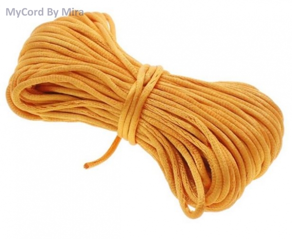 Satinband Durchmesser 3mm, Farbe ORANGE